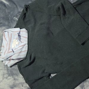 Sweater & shirt combo